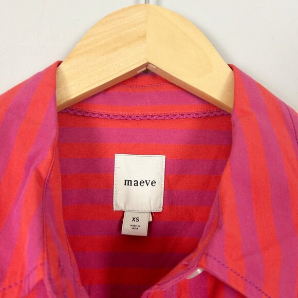 Anthropologie Maeve Striped Romper Shorts Long Sleeve Preppy Size XS Women's - Picture 4 of 4